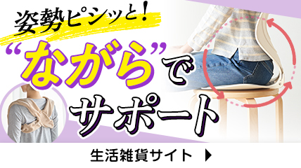 姿勢ピシッと！”ながら”でサポート