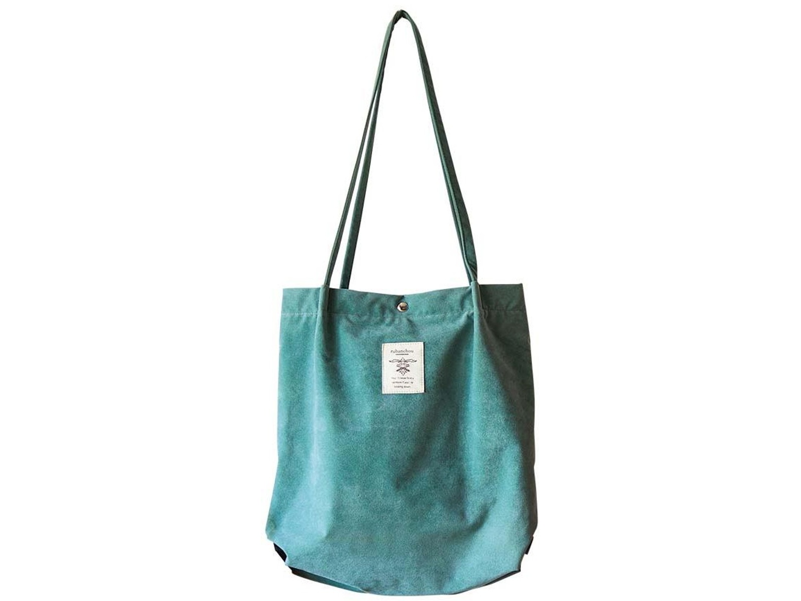 スクロール タック入りトートバッグNN 1コ ピーコックグリーン