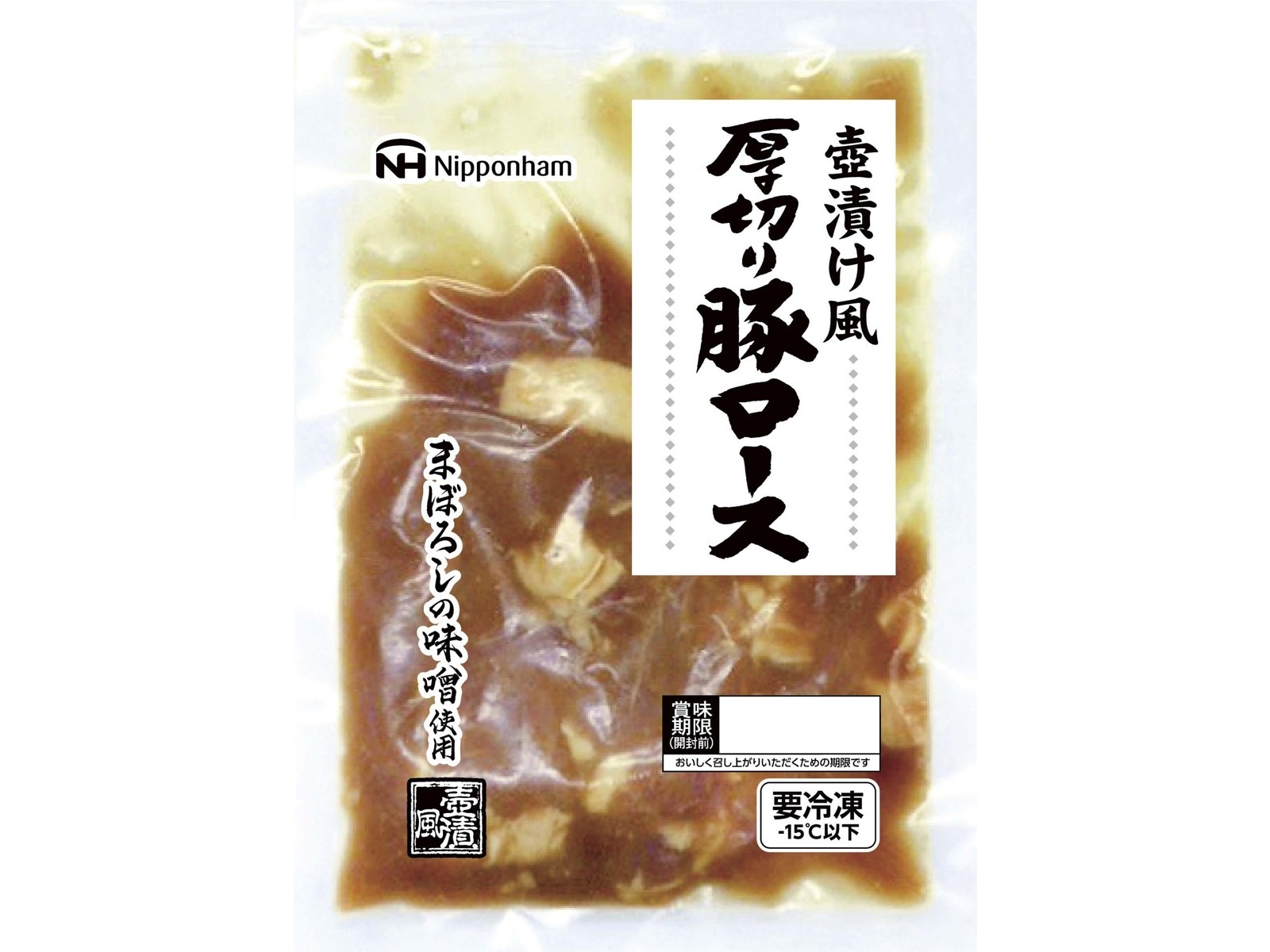 (株)豚壺商店【プロフ必読】　 ニッポンハム まぼろしの味噌使用 壺漬け風 厚切り豚ロース 170g