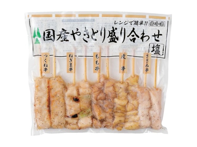 フタバフーズ 国産やきとり盛り合わせ(塩) 10本入(270g フタバフーズ 国産やきとり盛り合わせ(塩) 10本入(270g