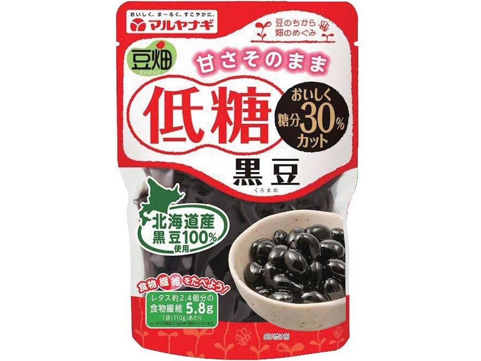 マルヤナギ 豆畑 低糖黒豆 110g×2袋組| コープこうべネット