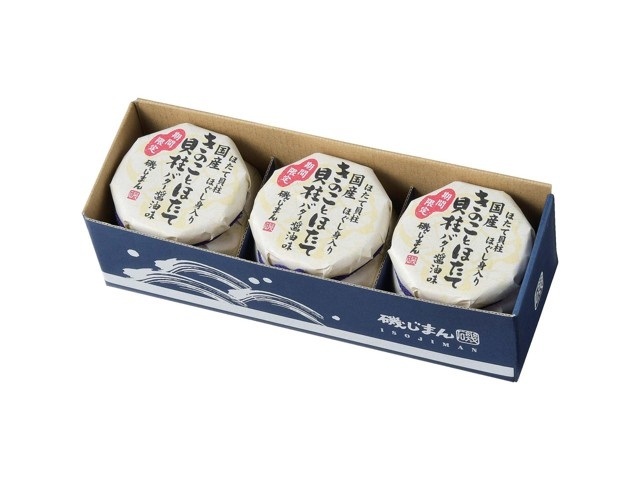 磯じまん 国産きのことほたて貝柱ほぐし身バター醤油味 90g