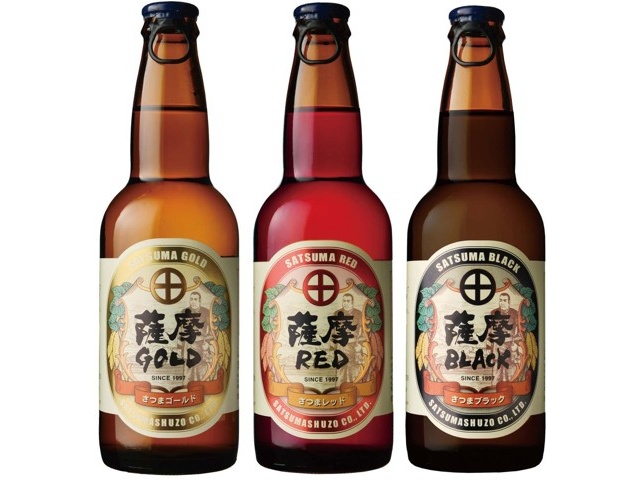 薩摩酒造 さつまいも発泡酒 薩摩GOLD＆RED＆BLACK 3本飲み比べ