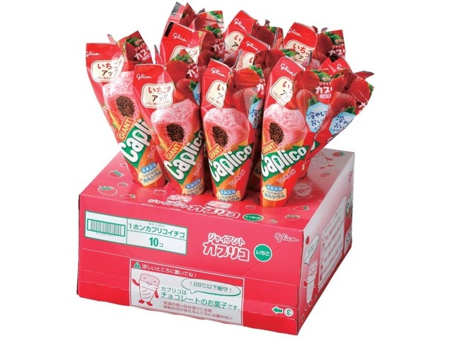 カプリコ いちご 大きい グリコ ジャイアントカプリコ いちご 10本入