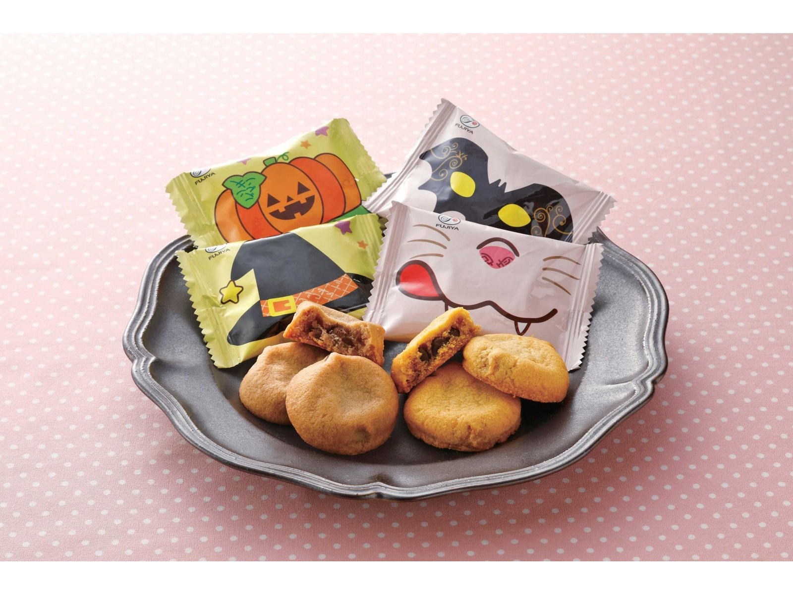 カントリー雑貨 ハロウィンプレートbとハロウィンガール