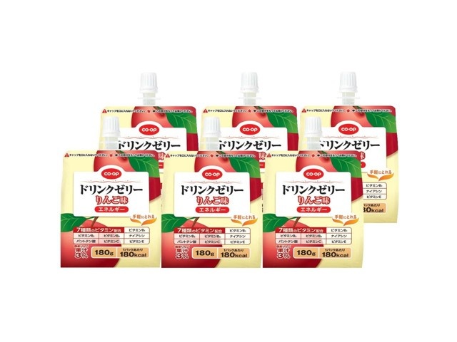 ごぶごりん CO・OP ドリンクゼリーりんご味(エネルギー) 1箱(180g×6本入)| コープ