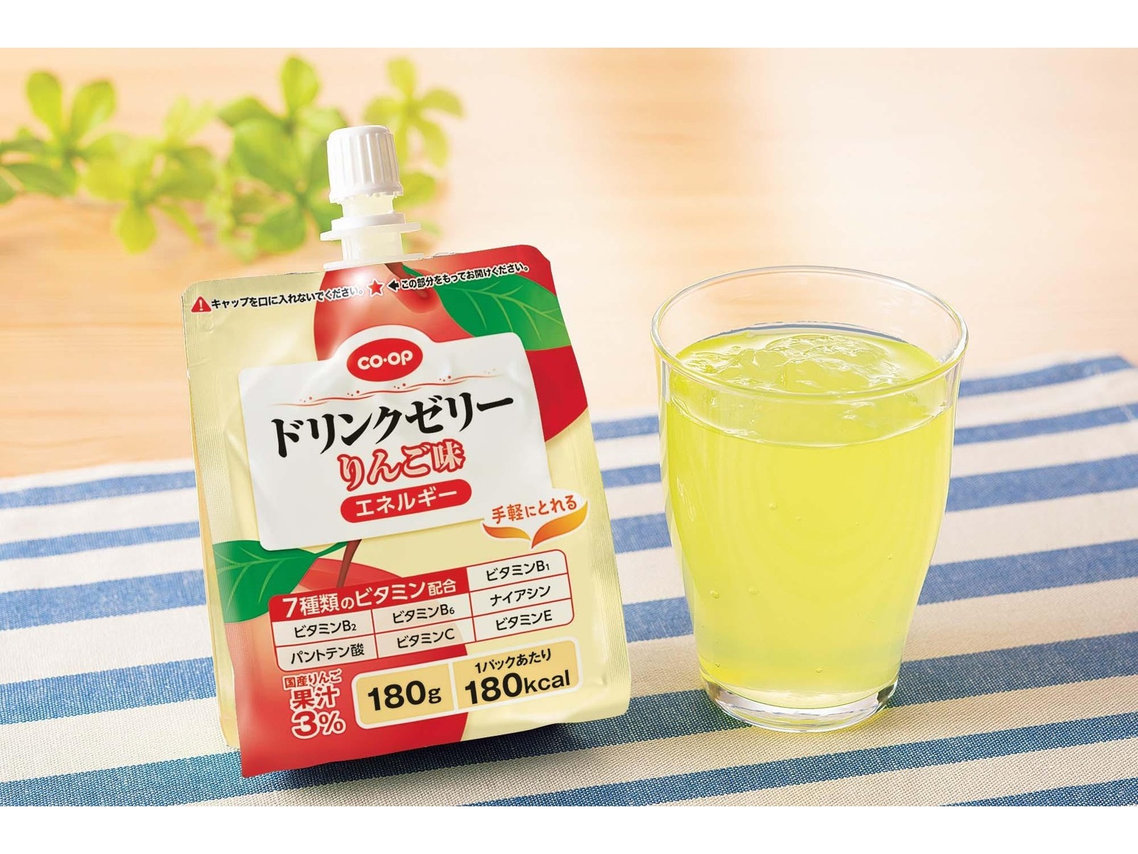 CO・OP ドリンクゼリーりんご味(エネルギー) 1箱(180g×6本入) | コープ