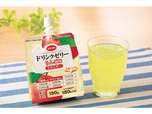 りんご出品 CO・OP ドリンクゼリーりんご味(エネルギー) 1箱(180g×6本入)| コープ