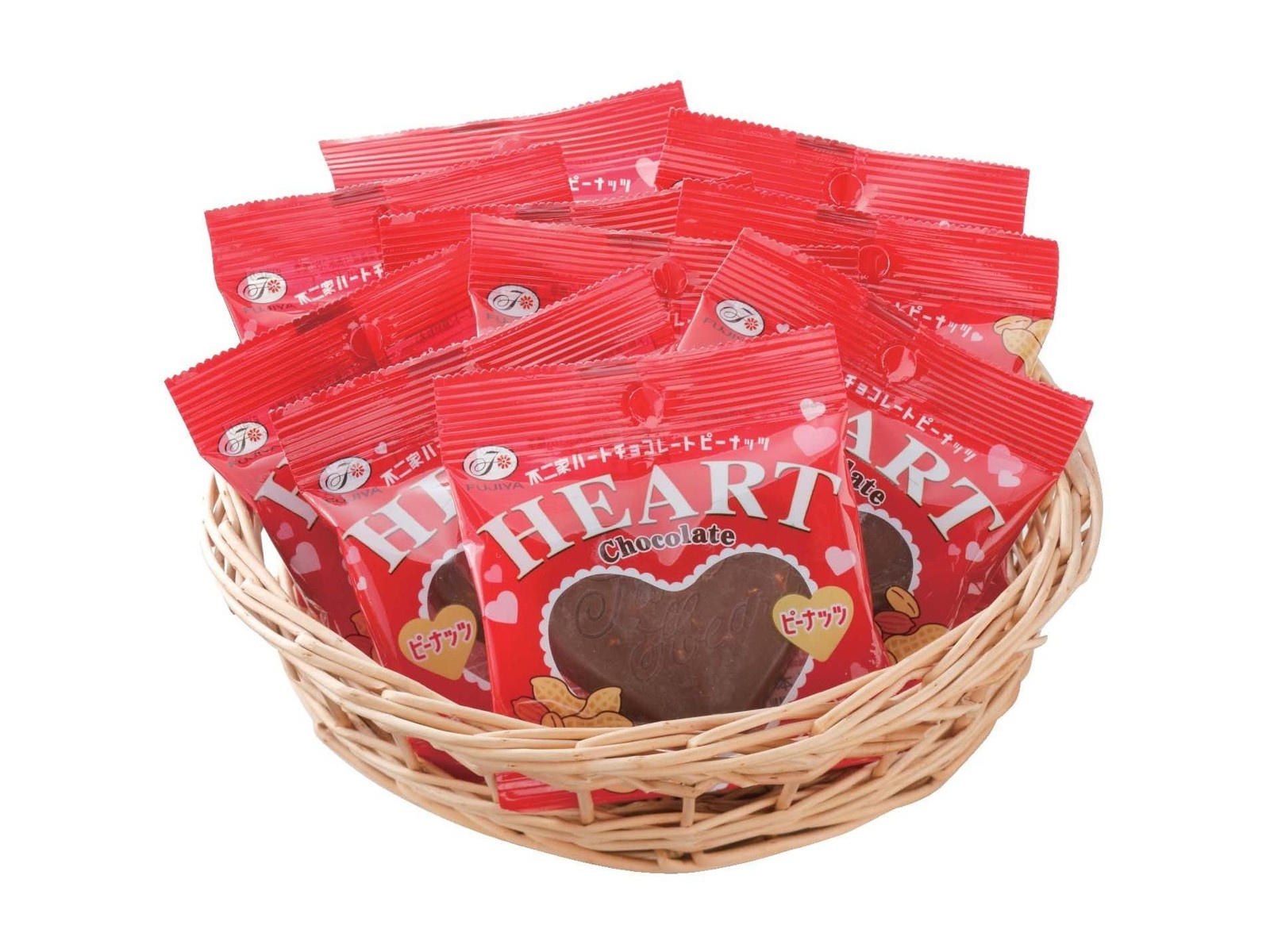 不二家 ハートチョコレート(ピーナッツ) 1箱（10枚入）| コープ
