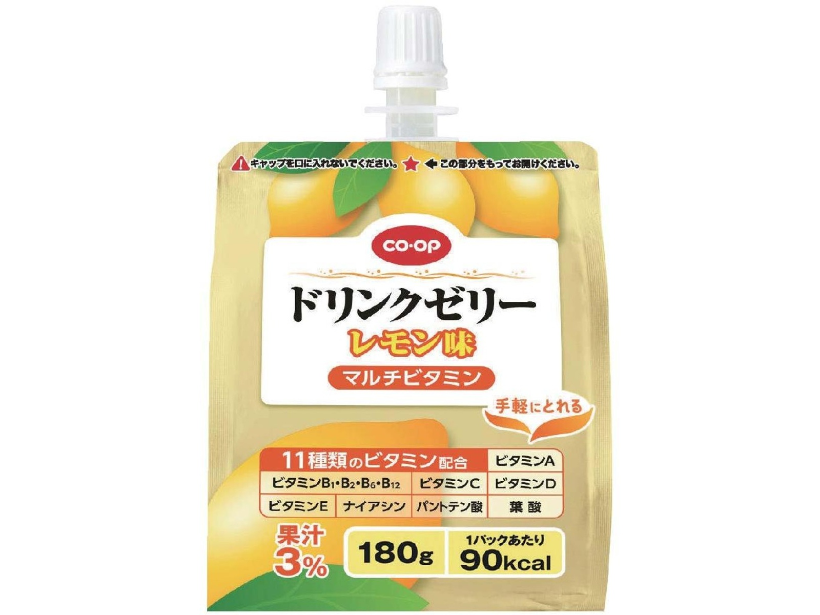 CO・OP ドリンクゼリーレモン味（マルチビタミン） 1箱(180g×6本入