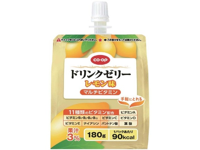 CO・OP ドリンクゼリーレモン味（マルチビタミン） 1箱(180g×6本入