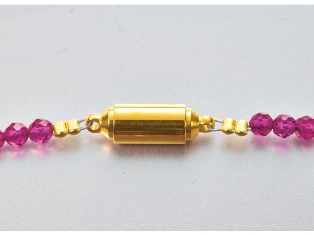 本物の真紅を ルビー ブレスレット　7.5mm/16.5cm 本物の真紅を ルビー ブレスレット 7.5mm/16.5cm