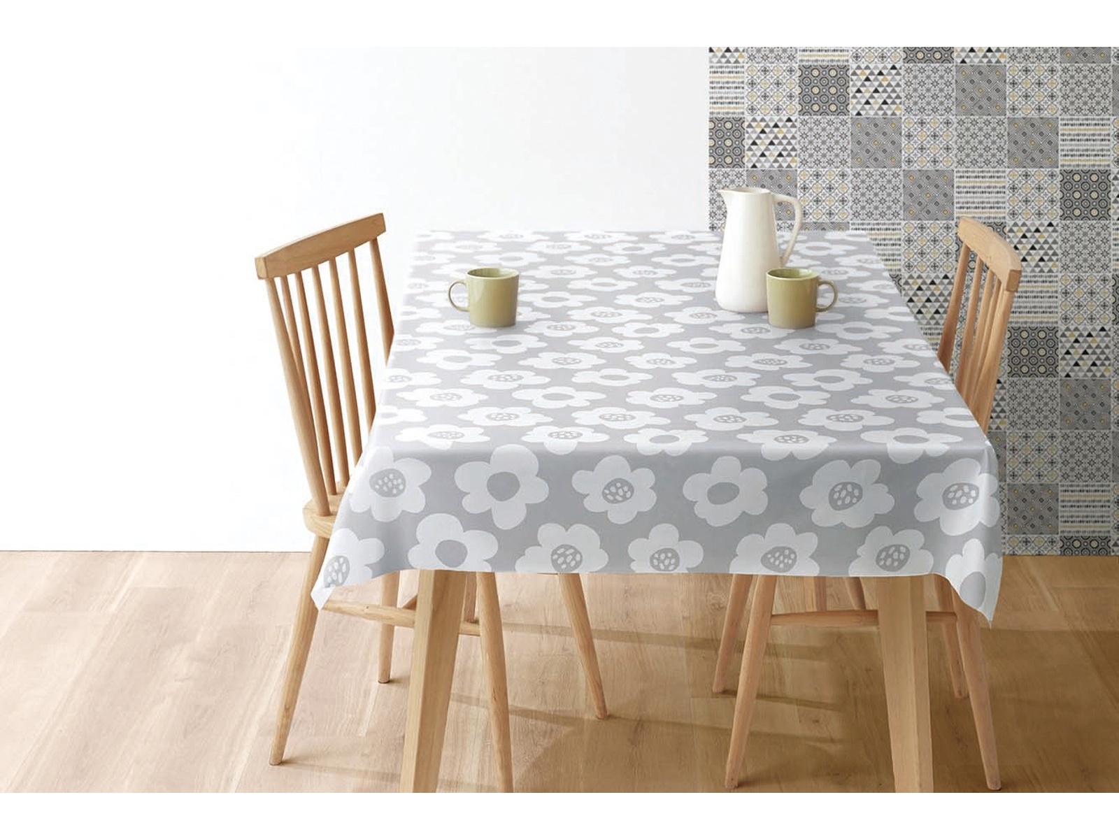 抗ウイルス・抗菌テーブルクロス 1枚 北欧 120×150cm| コープこうべ