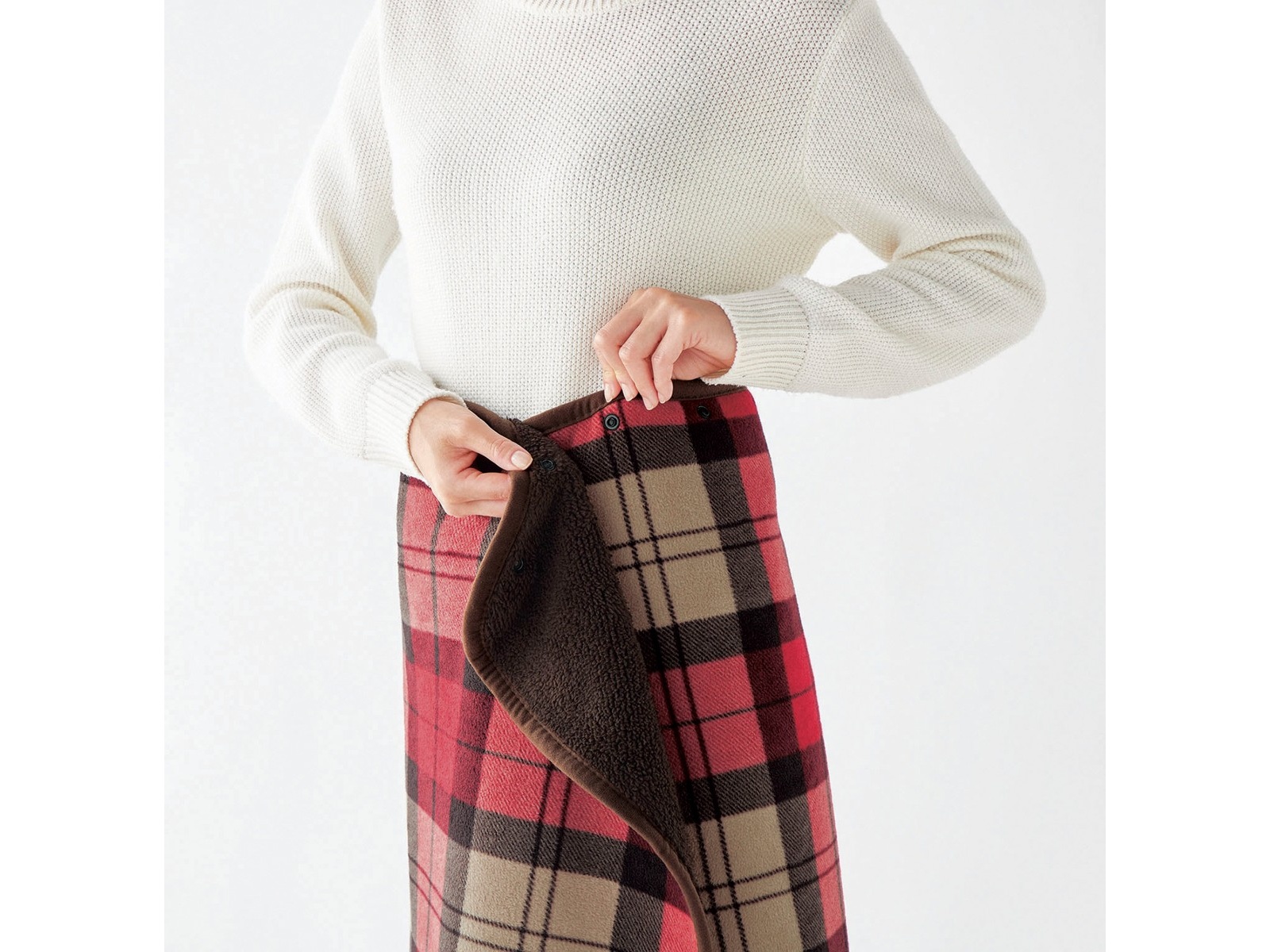 リバーシブルマルチブランケット 1枚 レッドチェック| コープこうべネット