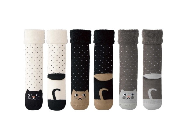 にゃんこ盛り猫袋ソックス 6足組 22～25cm| コープこうべネット