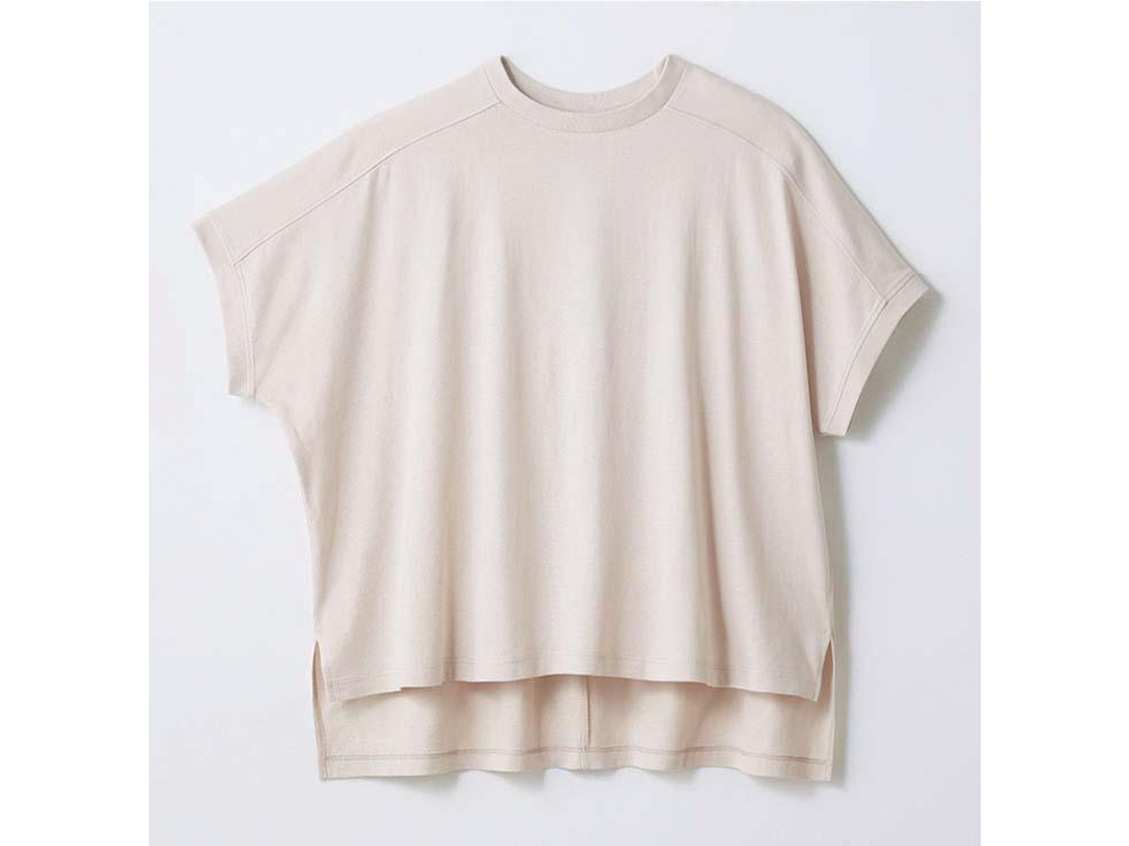 インド綿想いやりコットンドルマンTシャツ 1枚 ライトグレー M