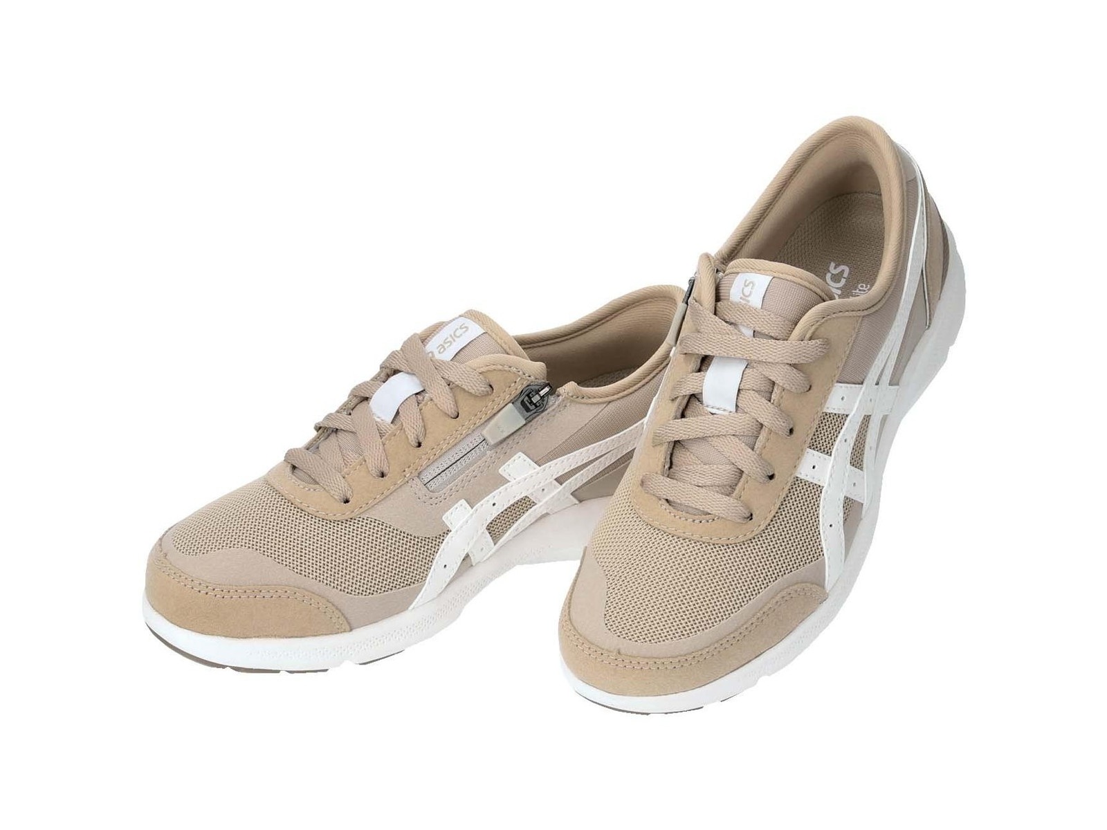 アシックス商事 HADASHIWALKER 1足 ベージュ×オフホワイト 24.0