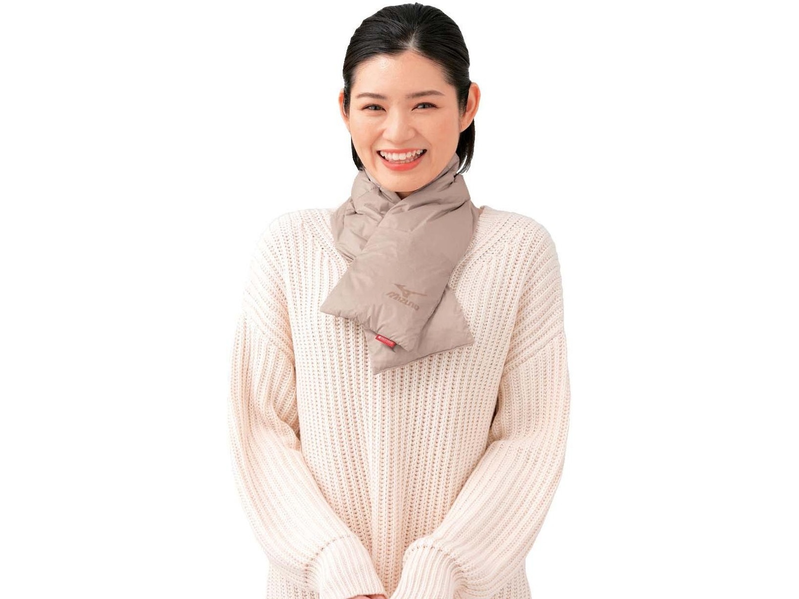 ミズノ ブレスサーモダウンマフラー（男女兼用） 1枚 ベージュ| コープ