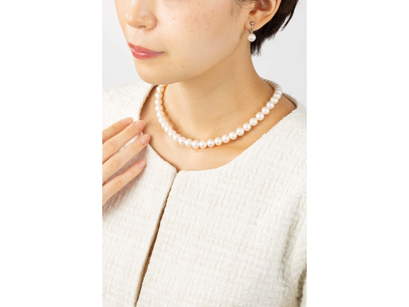 Ｍ　アコヤペア　淡水ネックレス 淡水真珠 ロングネックレス | 三重県真珠加工販売協同組合【MPO】