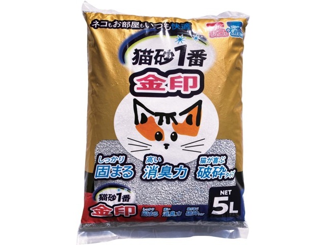 クニミネ工業 猫砂1番金印 5L×4袋組| コープこうべネット