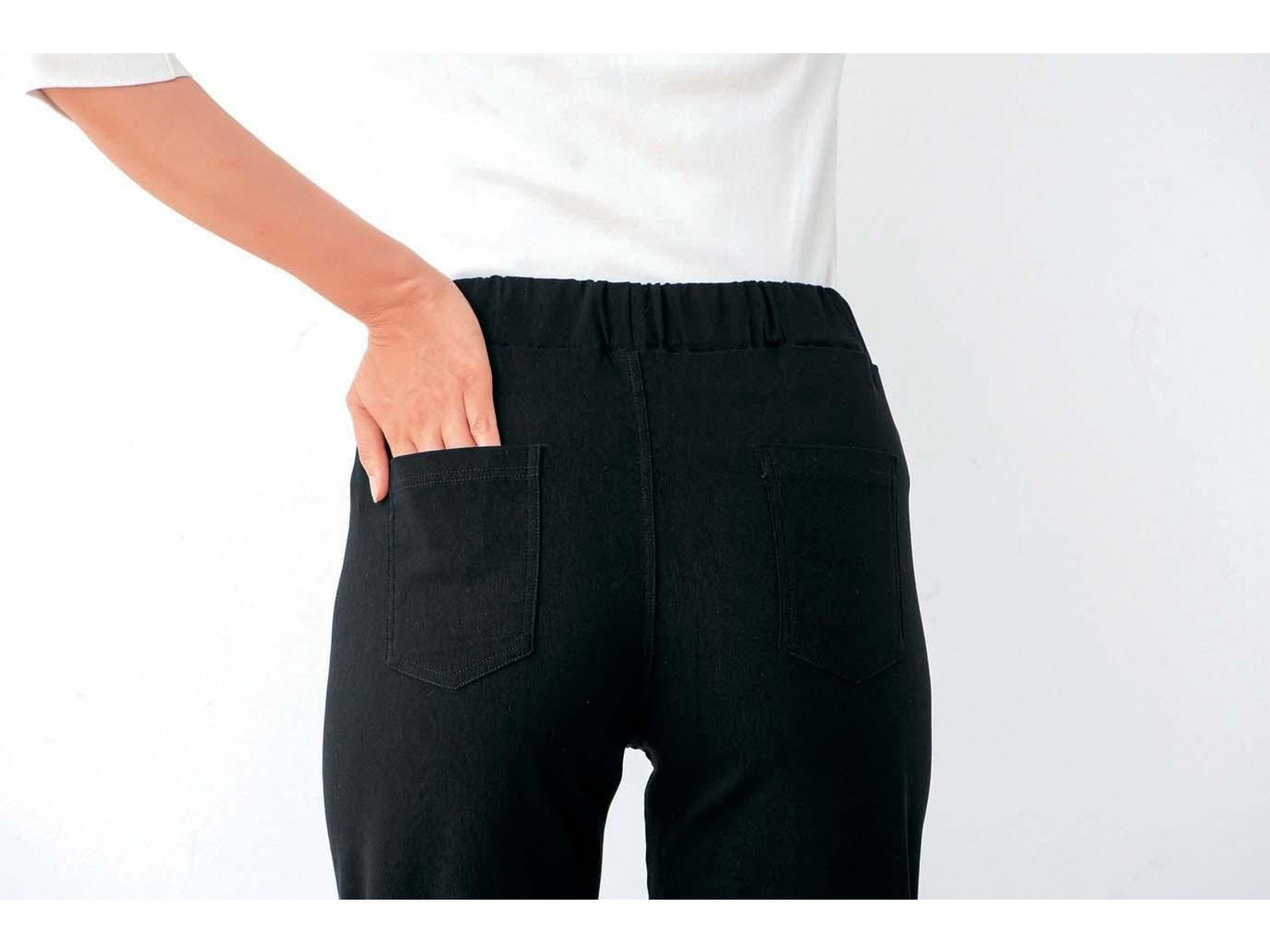ラクのび美脚パンツ 1枚 ブラック M| コープこうべネット