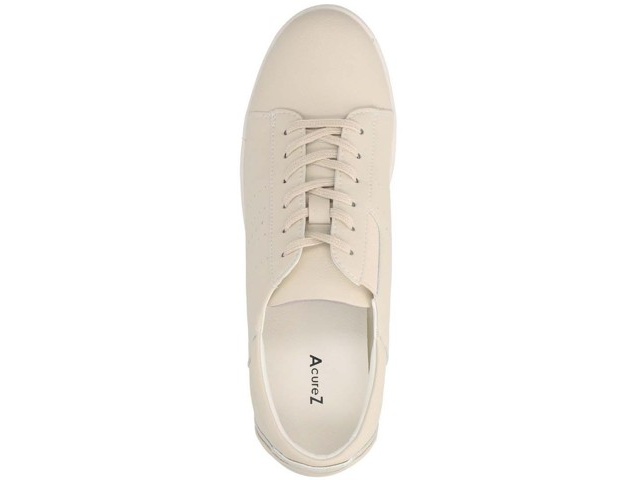 るるる　未使用◇LEG WARMERベージュ クッション性◎】やわらかい風合いの牛革使用「レザースニーカー