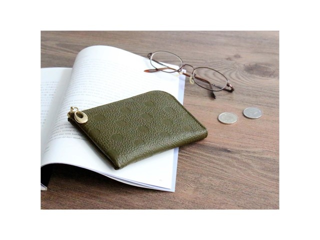 ロビーページ 姫路レザー牛革L字ファスナーミニ財布 1コ グリーン | WEB限定