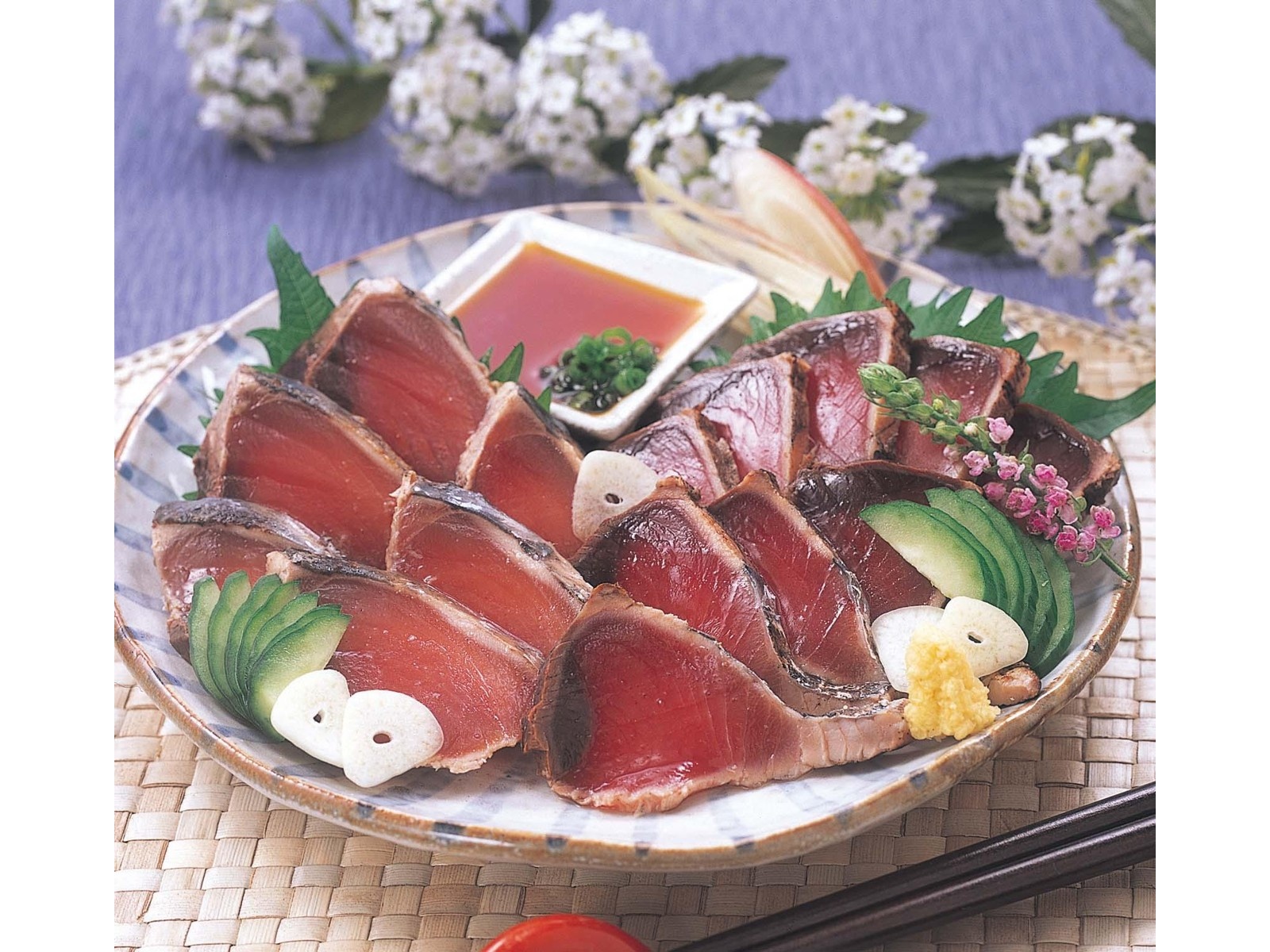 明神水産 わら焼き一本釣り戻りかつおタタキ 180g（2ブロック