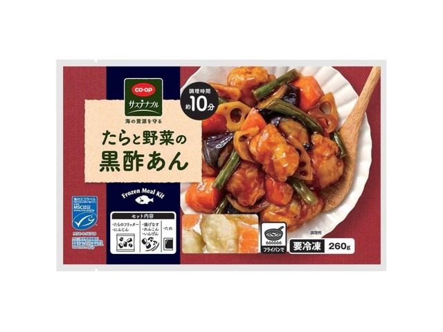 CO・OP たらと野菜の黒酢あん 260g（具材200g＋タレ60g