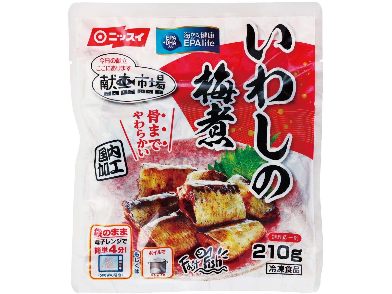【メーカー直売】の商品をすべて ニッスイ 献立市場いわしの梅煮 210g| コープこうべネット 食事・調理介助