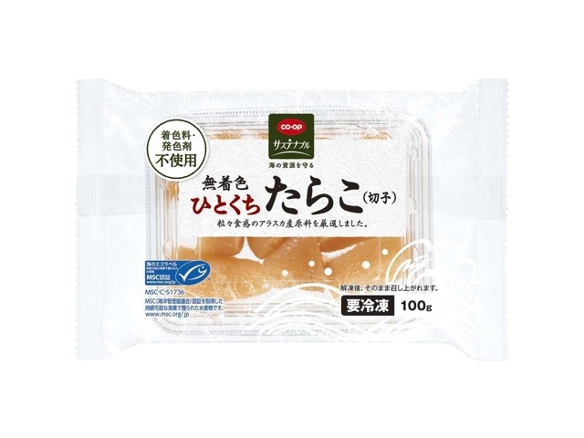 CO・OP 無着色ひとくちたらこ（切子） 100g| コープこうべネット