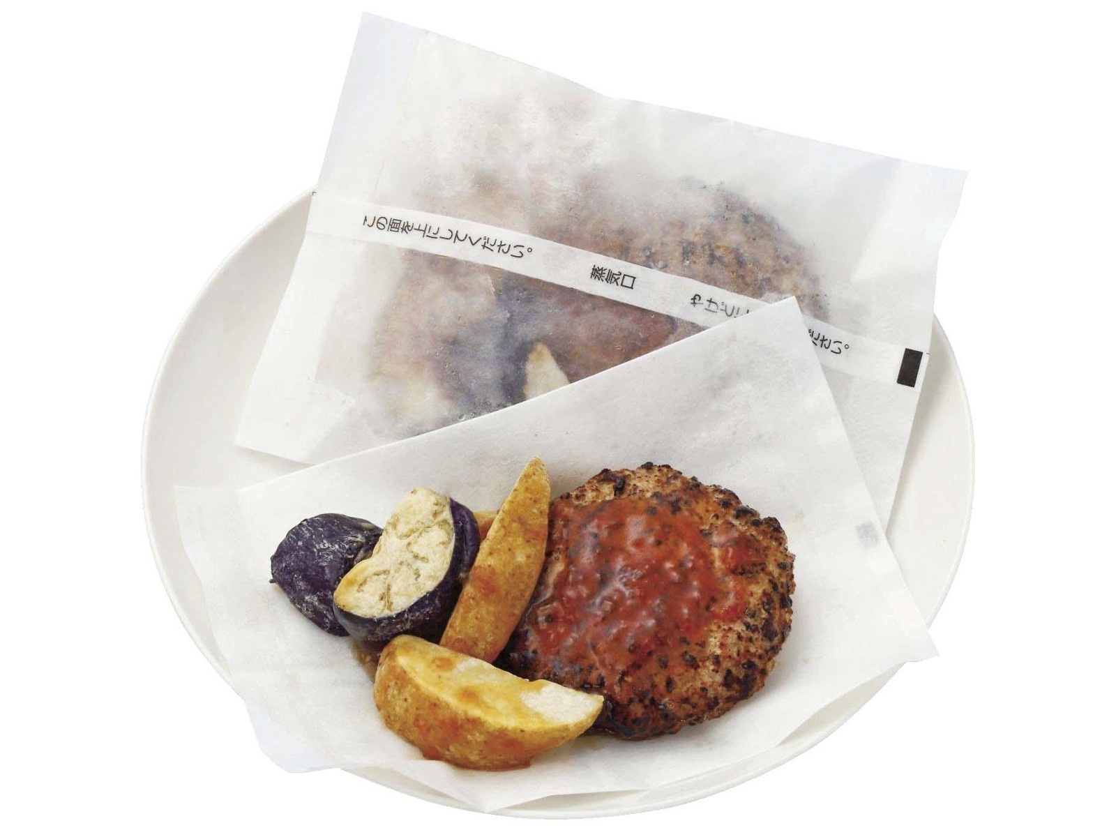 フジ食品 紙包み ハンバーグ(オニオンソース) 165g×2パック入 フジ食品 紙包み ハンバーグ(オニオンソース) 165g×2パック入