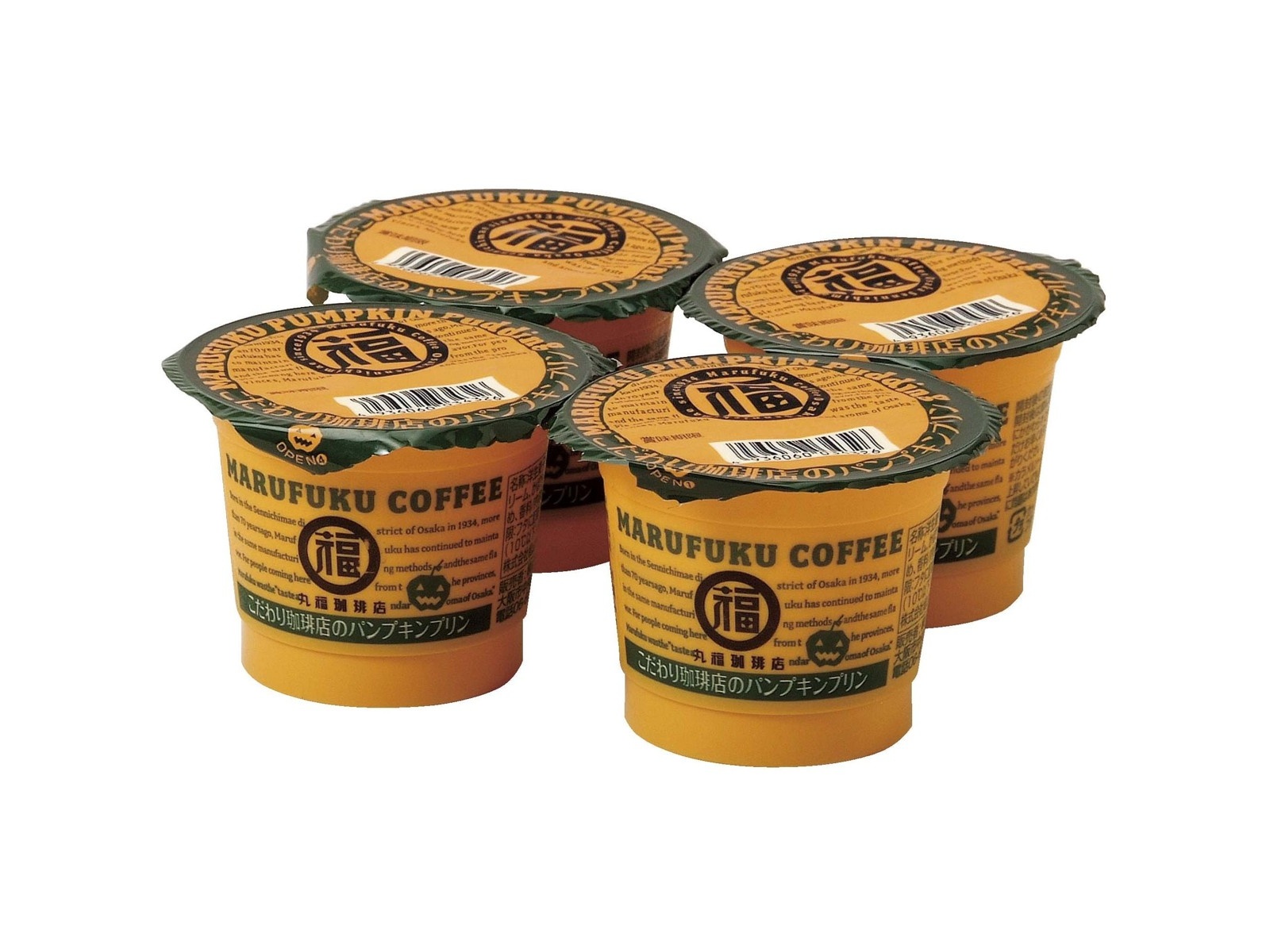 丸福珈琲店 こだわり珈琲店のパンプキンプリン 105g×4コ組