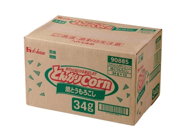 ハウス とんがりコーン 焼とうもろこし 1箱（34g×12袋入