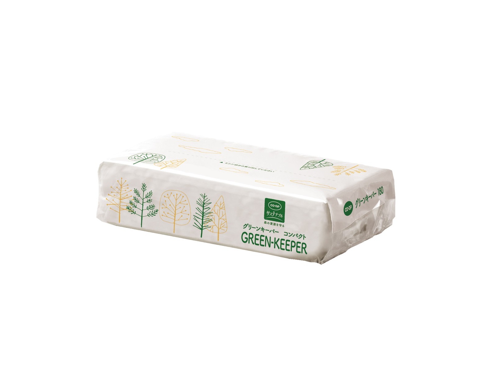 CO・OP グリーンキーパーコンパクトティシュ （360枚・180組）×6コ組