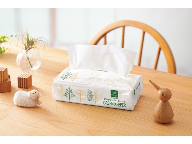 CO・OP グリーンキーパーコンパクトティシュ （360枚・180組）×6コ組