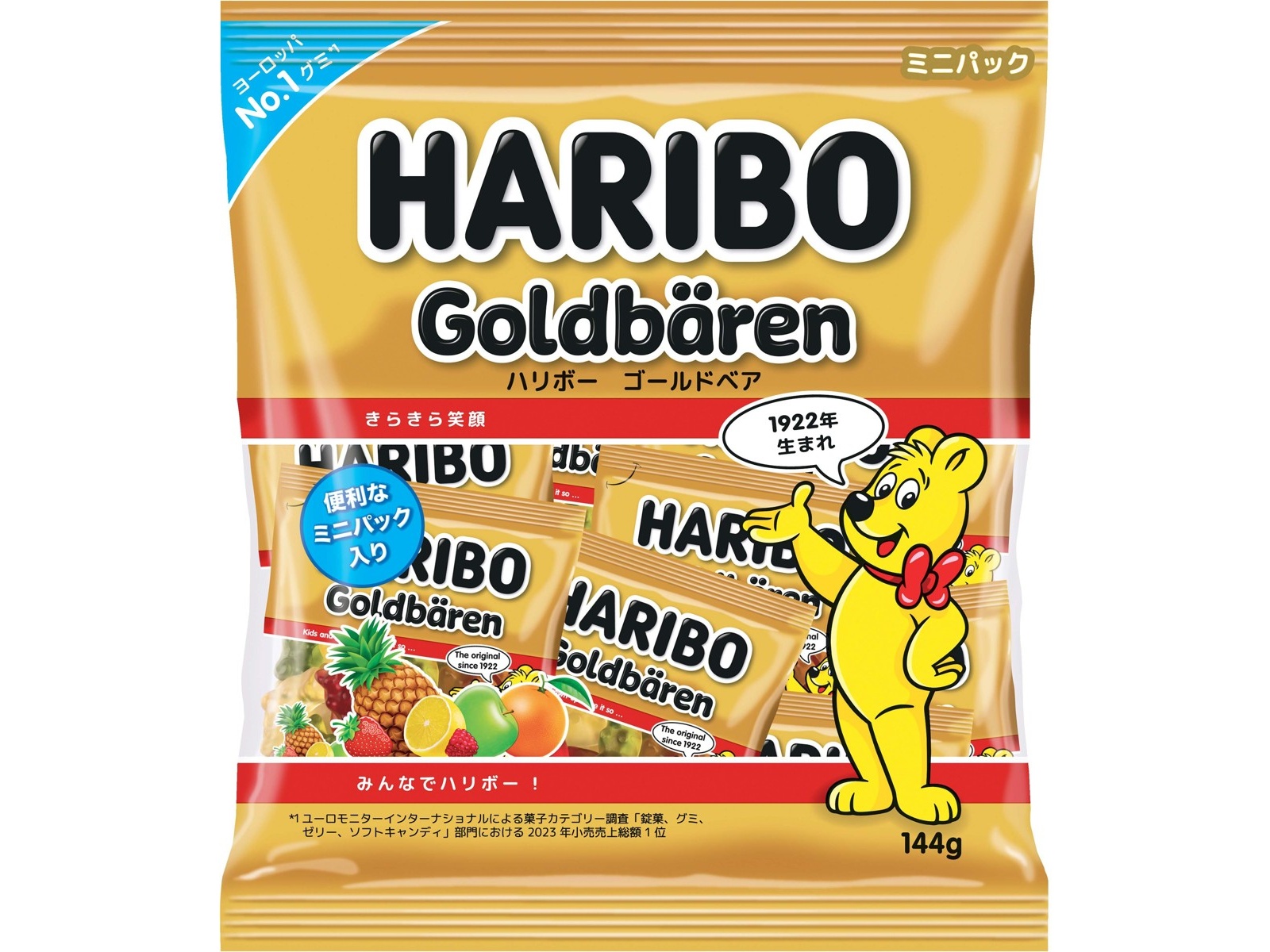 ハリボー ミニゴールドベア 144g | コープこうべネット