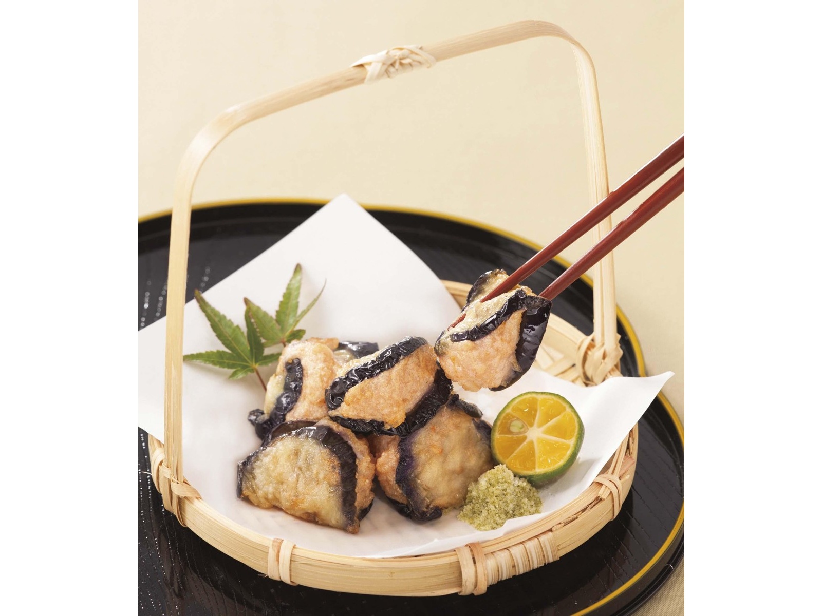 平八 割烹素材 茄子海老挟み揚げ 128g| コープこうべネット