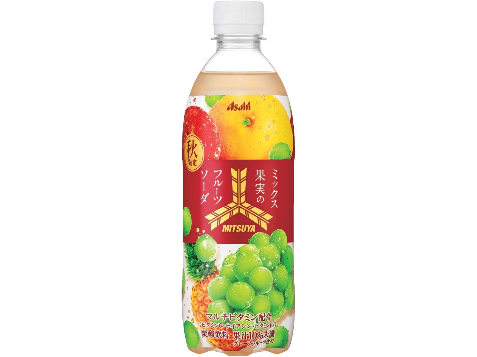 アサヒ 三ツ矢ミックス果実のフルーツソーダ 500ml | コープこうべネット