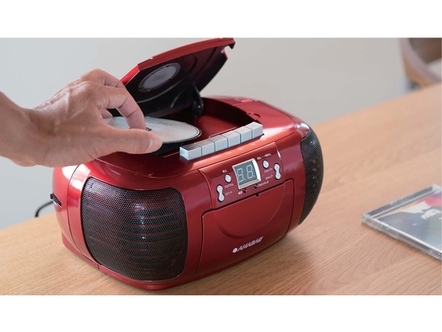 太知 CDラジオカセットレコーダー CD-CB5R 1台 ﾚｯﾄﾞ| コープ