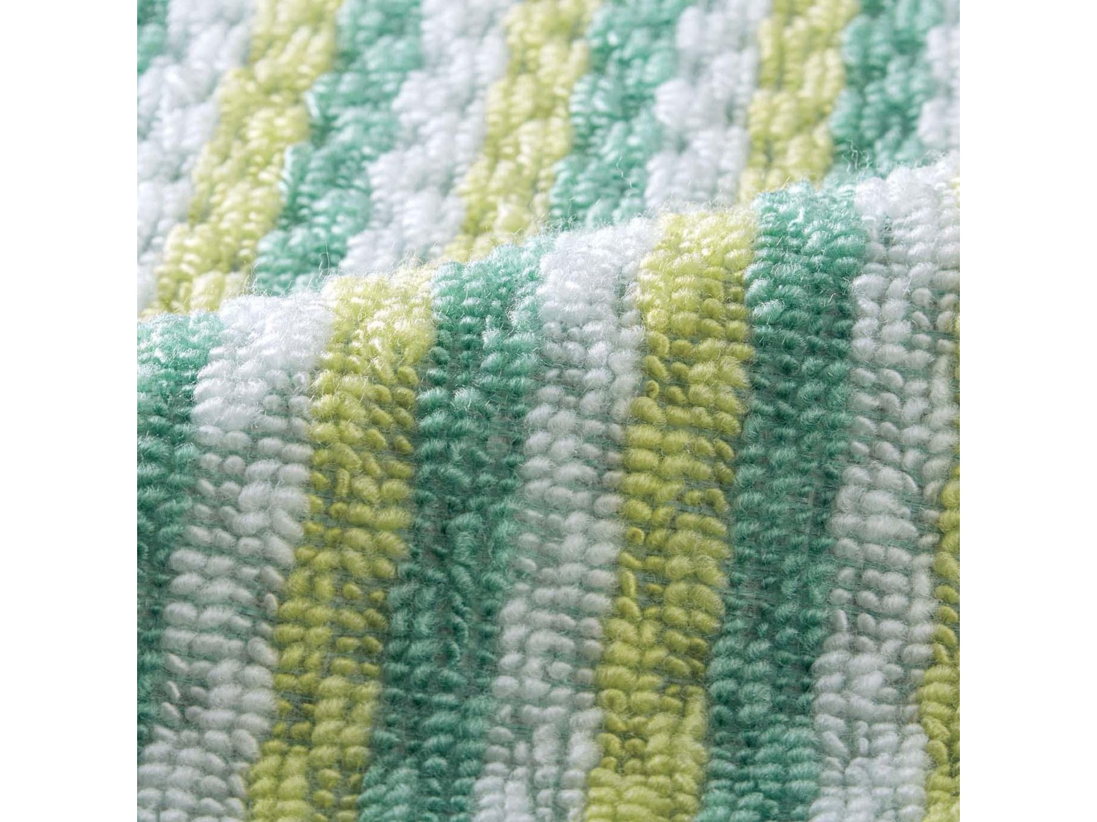 泉州産キッチンマット リップルストライプ 1枚 グリーン 約45×240cm| コープこうべネット