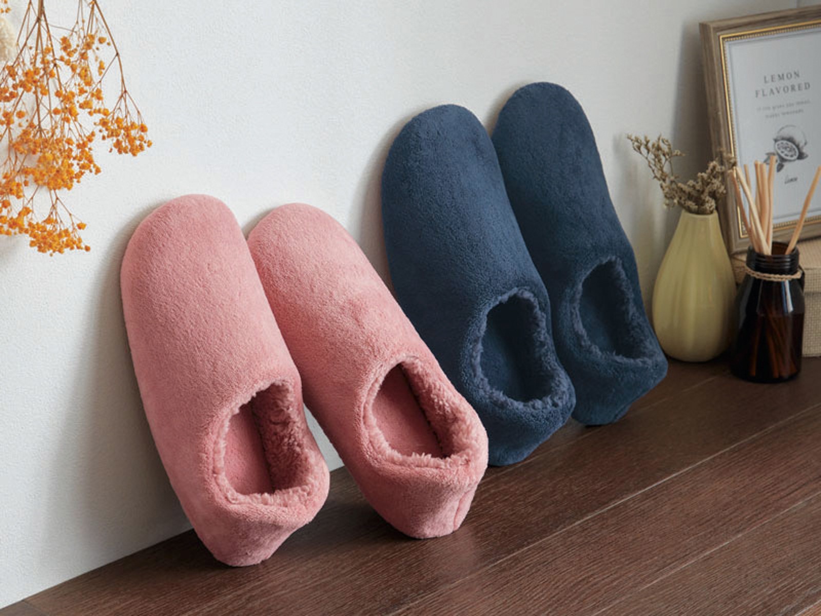 洗えるぽかぽかフリーススリッパ 1足 ピンク M| コープこうべネット