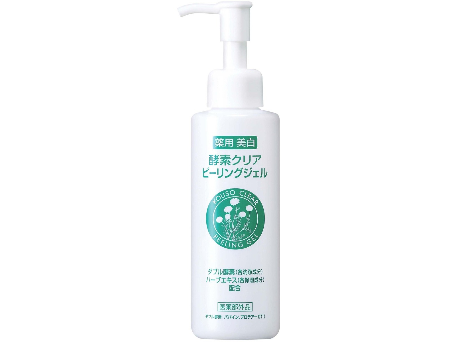 新大和漢方 細長く 白墨 薬用美白ピーリングジェル40g