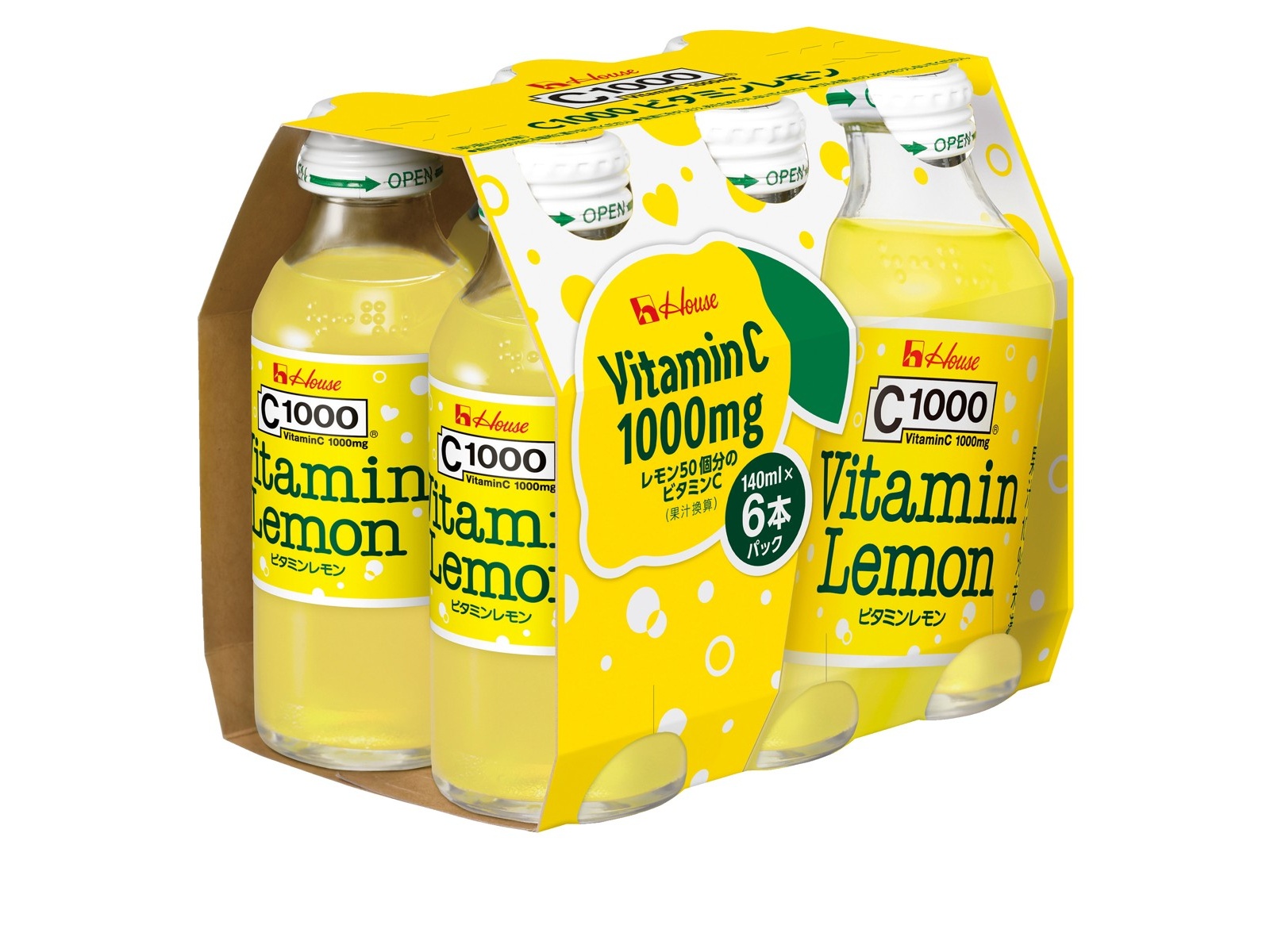 ハウスウェルネスフーズ C1000 ビタミンレモン 140ml×6本組