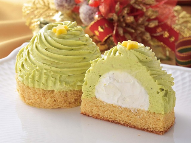 モンブラン フード付きベスト オリーブグリーン 五洋食品 クリスマスツリーモンブラン(ピスタチオ) 1箱（160g・4コ入