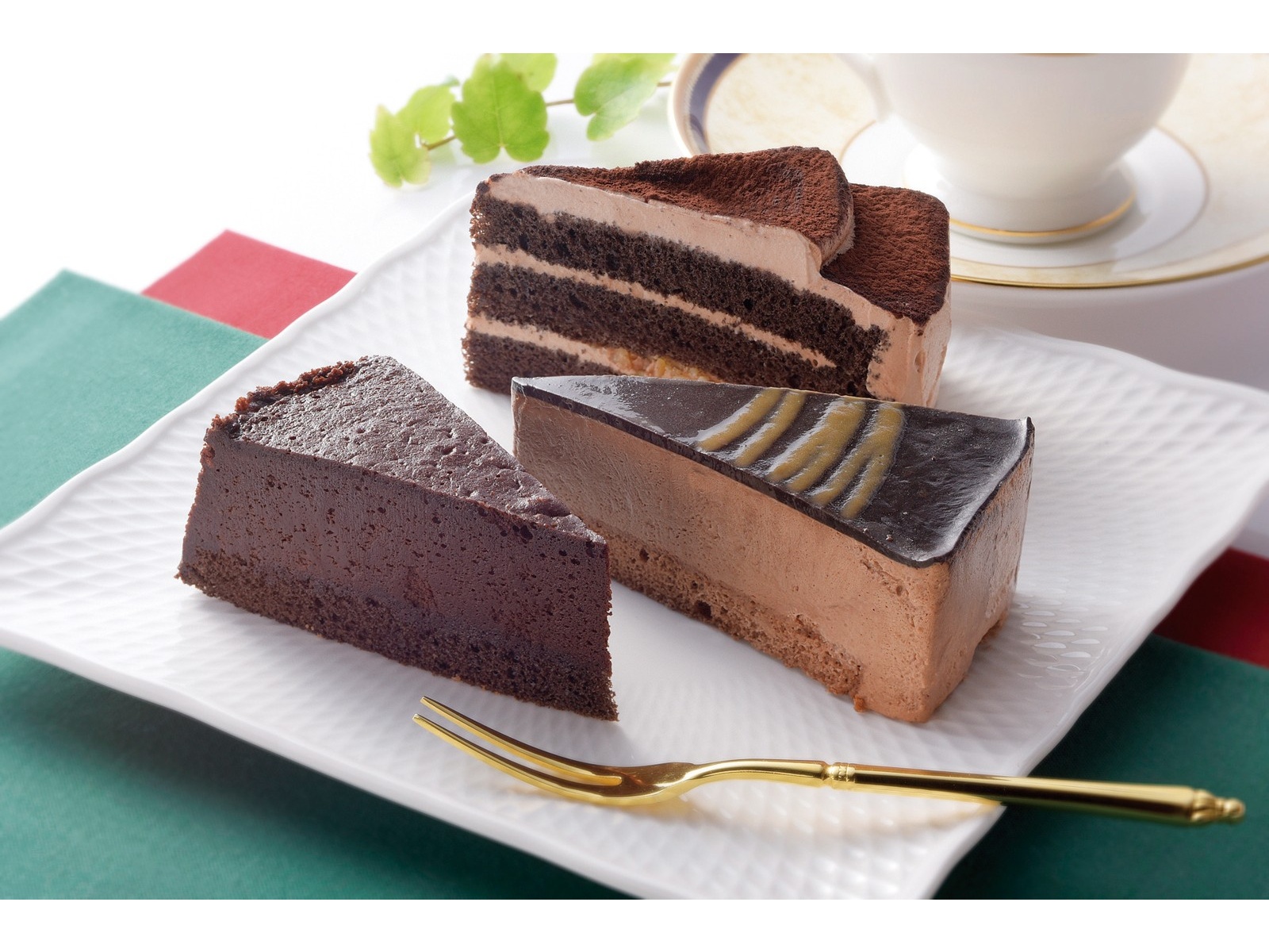 ちょこケーキ　3点 Mr. CHEESECAKE assorted 3-Cube Chocolate