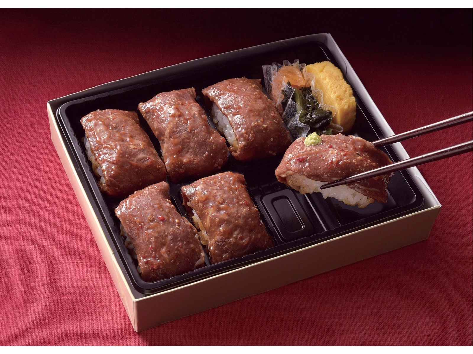 中谷本舗 笹八 創作寿司 牛ステーキの寿司 1食| コープこうべネット