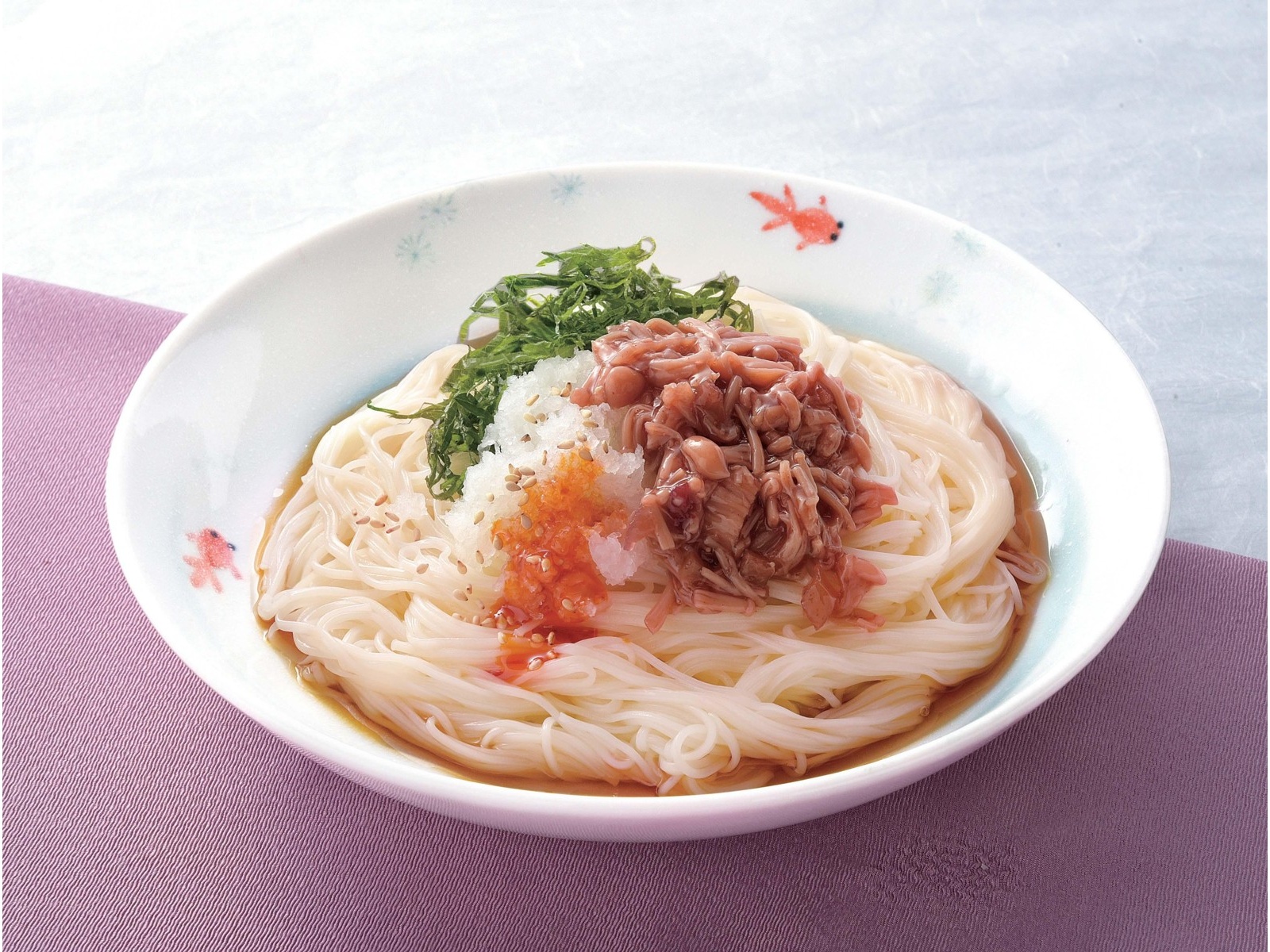 美濃焼 遊泳金魚の冷麺皿 3枚組| コープこうべネット