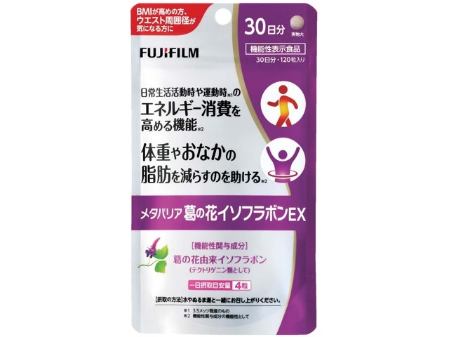 malpooh　葛の花ｲｿﾌﾗﾎﾞﾝ5ヶ 富士フイルム メタバリア葛の花イソフラボンEX 120粒入| コープ