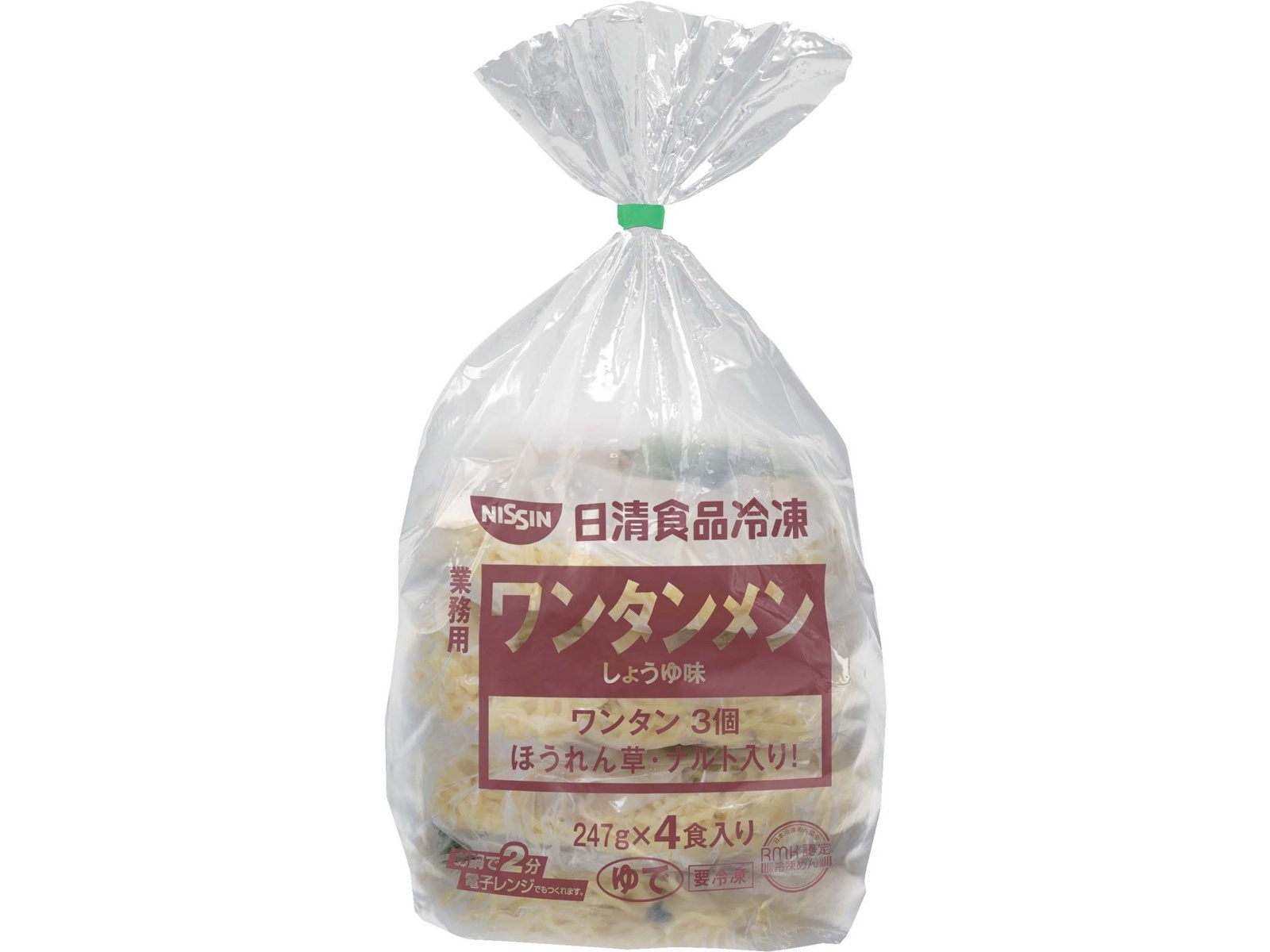 日清食品冷凍 業務用ワンタンメン 4食入(988g)| コープこうべネット